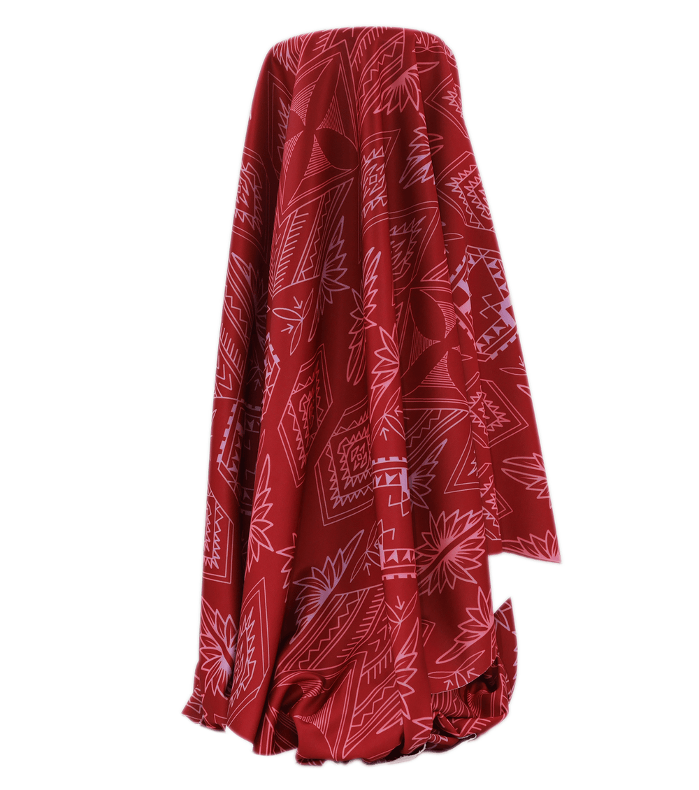 STRETCH POLYESTER PACIFIC PRINT $12.00P/M - The Fabric Shop