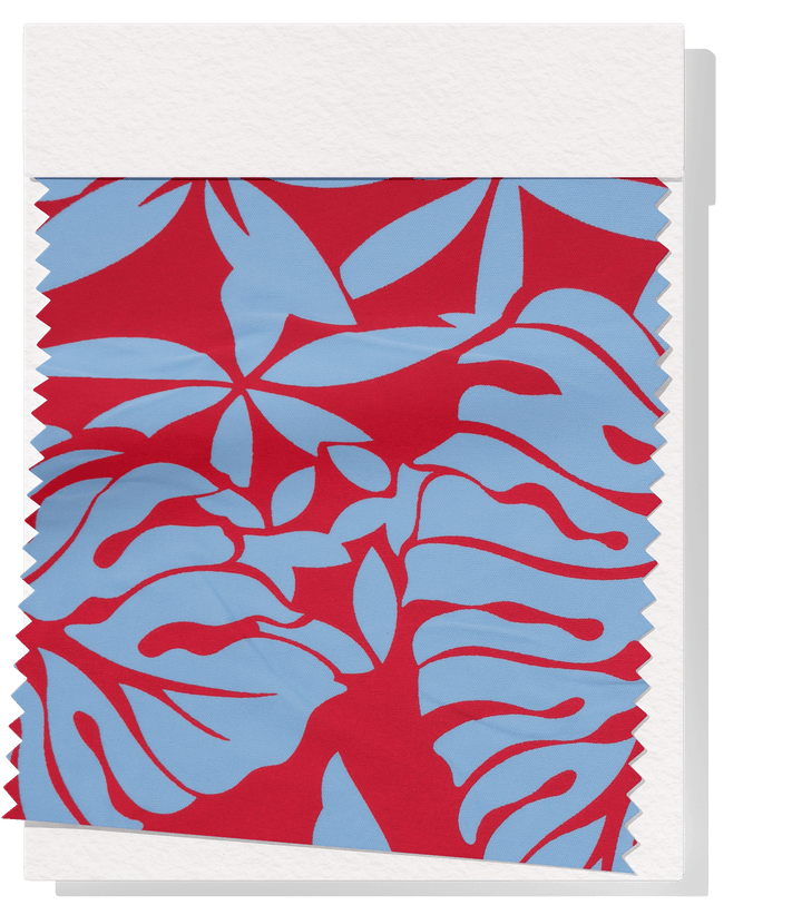 STRETCH POLYESTER PACIFIC PRINT $12.00P/M - The Fabric Shop