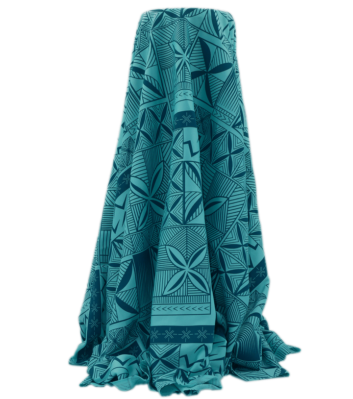 STRETCH POLYESTER PACIFIC PRINT $12.00P/M - The Fabric Shop