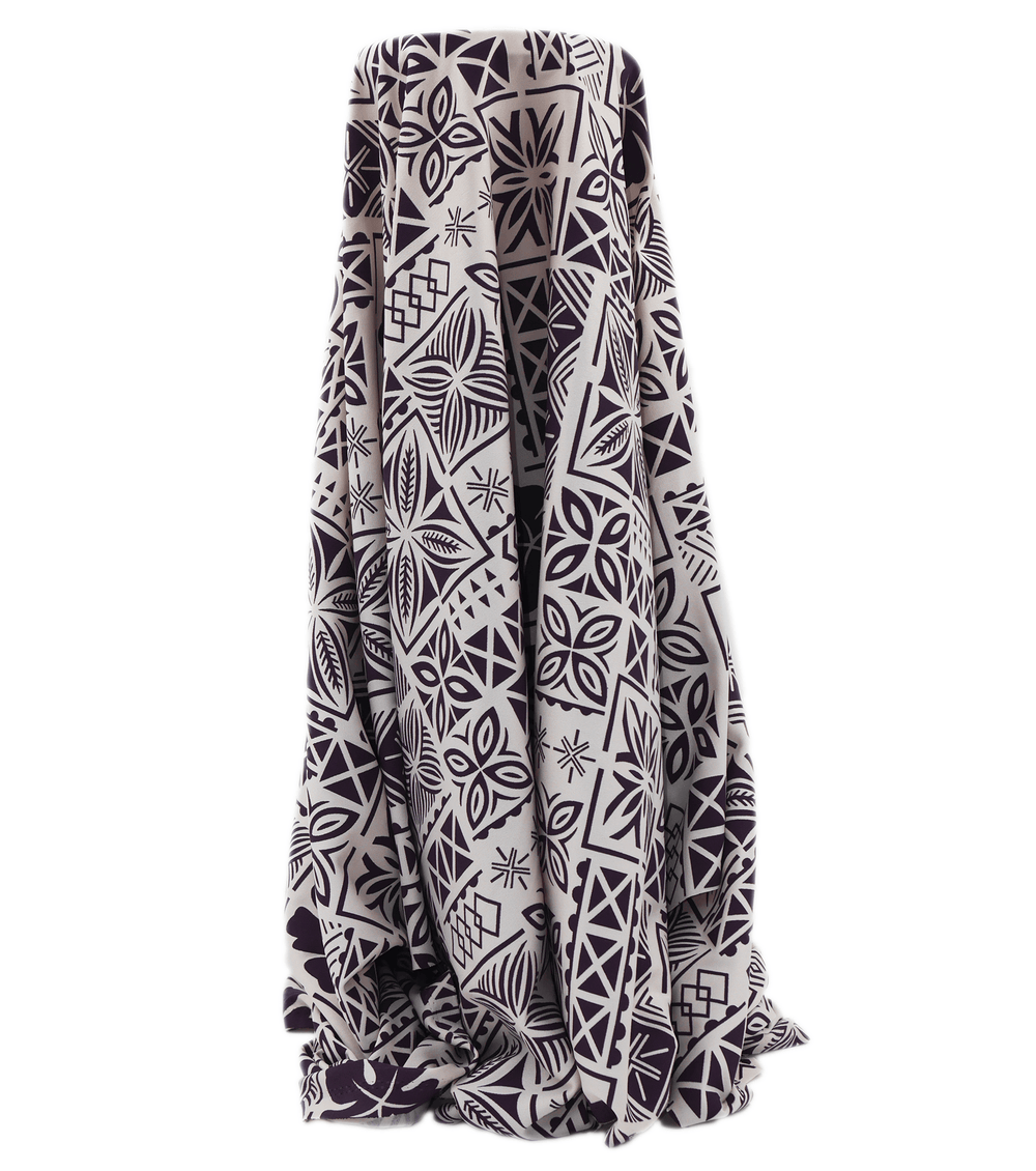 STRETCH POLYESTER PACIFIC PRINT $12.00P/M - The Fabric Shop