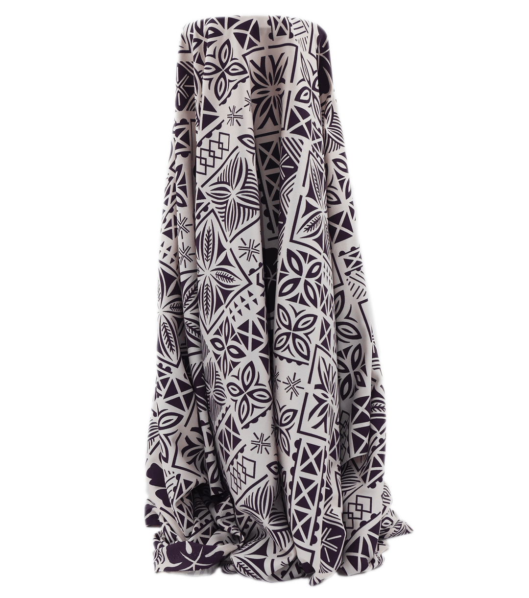 STRETCH POLYESTER PACIFIC PRINT $12.00P/M - The Fabric Shop