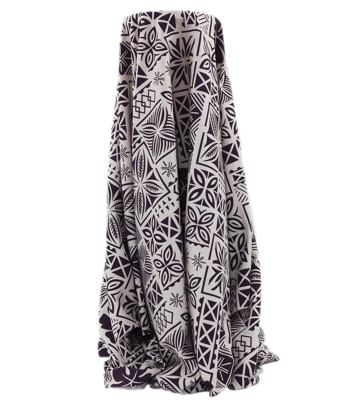 STRETCH POLYESTER PACIFIC PRINT $12.00P/M - The Fabric Shop