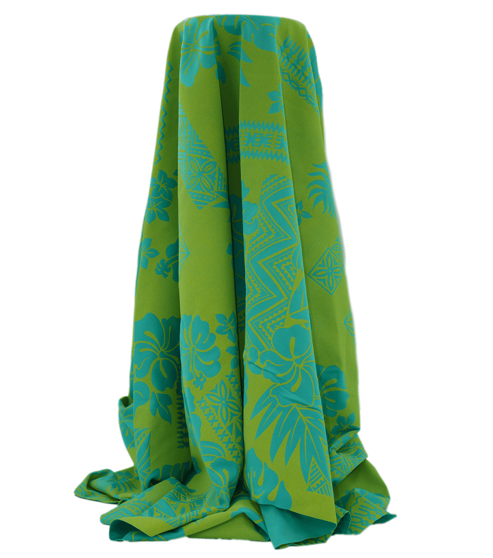 STRETCH POLYESTER PACIFIC PRINT $12.00P/M - The Fabric Shop