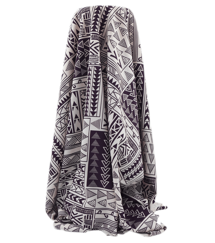 STRETCH POLYESTER PACIFIC PRINT $12.00P/M - The Fabric Shop