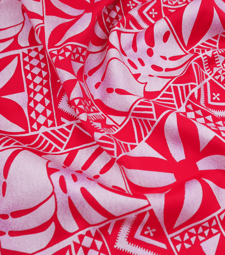 STRETCH POLYESTER PACIFIC PRINT $12.00P/M - The Fabric Shop