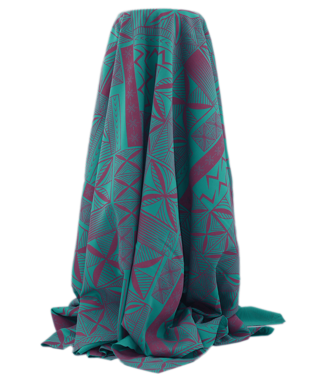 STRETCH POLYESTER PACIFIC PRINT $12.00P/M - The Fabric Shop