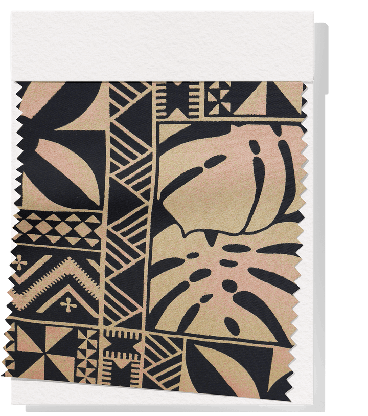 STRETCH POLYESTER PACIFIC PRINT $12.00P/M - The Fabric Shop