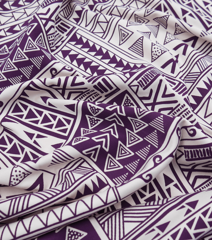 STRETCH POLYESTER PACIFIC PRINT $12.00P/M - The Fabric Shop