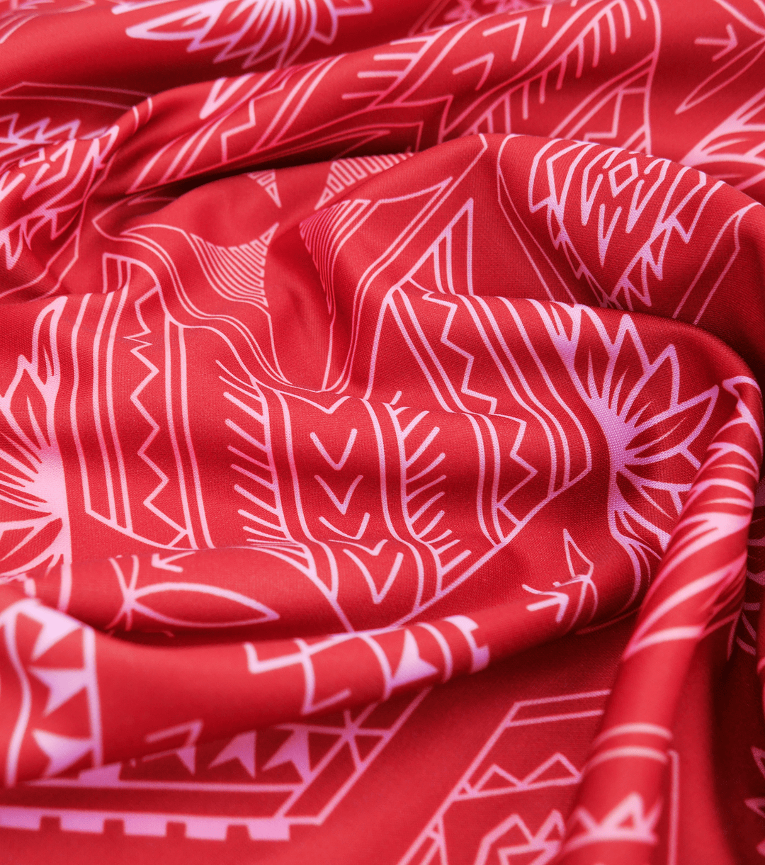 STRETCH POLYESTER PACIFIC PRINT $12.00P/M - The Fabric Shop