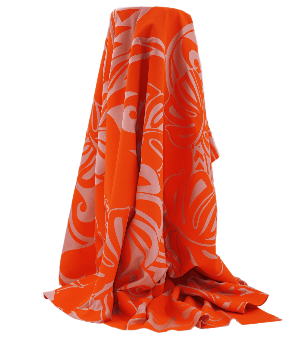 STRETCH POLYESTER PACIFIC PRINT $12.00P/M - The Fabric Shop