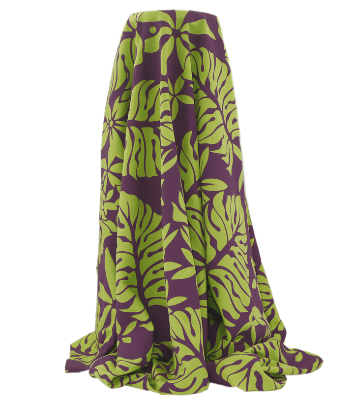 STRETCH POLYESTER PACIFIC PRINT $12.00P/M - The Fabric Shop