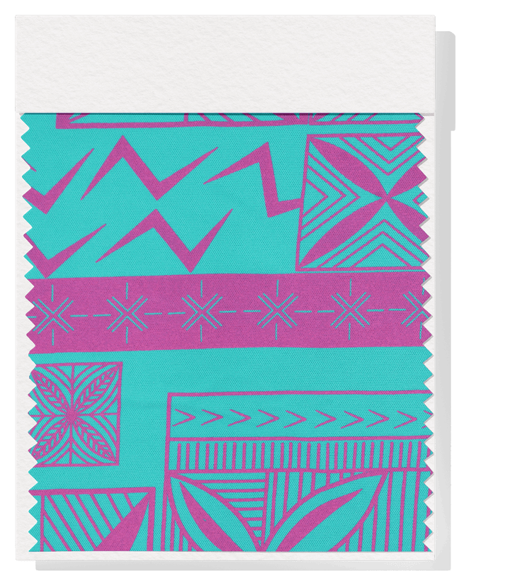 STRETCH POLYESTER PACIFIC PRINT $12.00P/M - The Fabric Shop