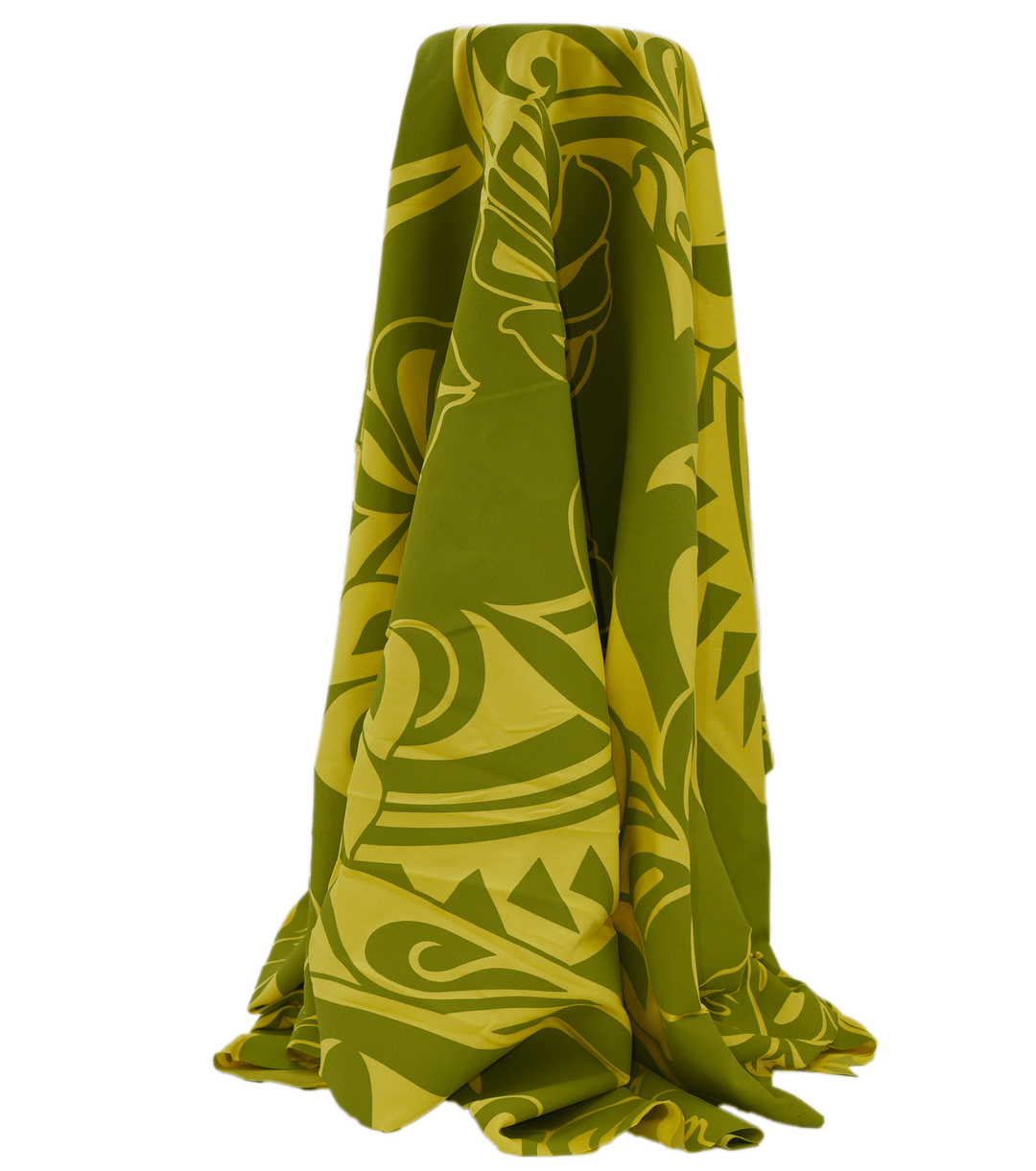 STRETCH POLYESTER PACIFIC PRINT $12.00P/M - The Fabric Shop