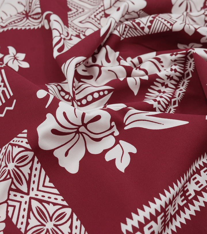 STRETCH POLYESTER PACIFIC PRINT $12.00P/M - The Fabric Shop