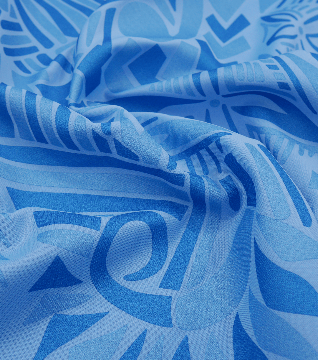 STRETCH POLYESTER PACIFIC PRINT $12.00P/M - The Fabric Shop