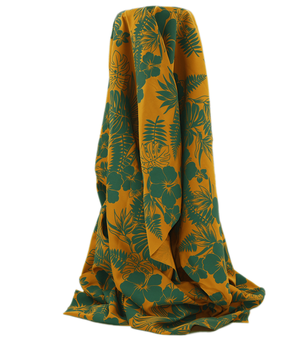 STRETCH POLYESTER PACIFIC PRINT $12.00P/M - The Fabric Shop