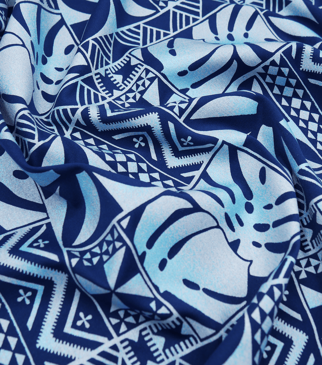 STRETCH POLYESTER PACIFIC PRINT $12.00P/M - The Fabric Shop