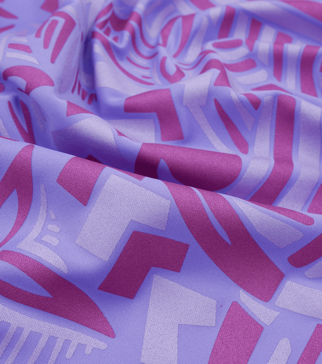 STRETCH POLYESTER PACIFIC PRINT $12.00P/M - The Fabric Shop