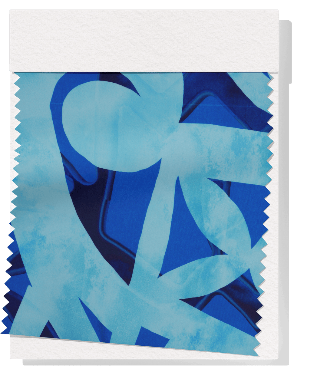 STRETCH POLYESTER PACIFIC PRINT $12.00P/M Blue - The Fabric Shop