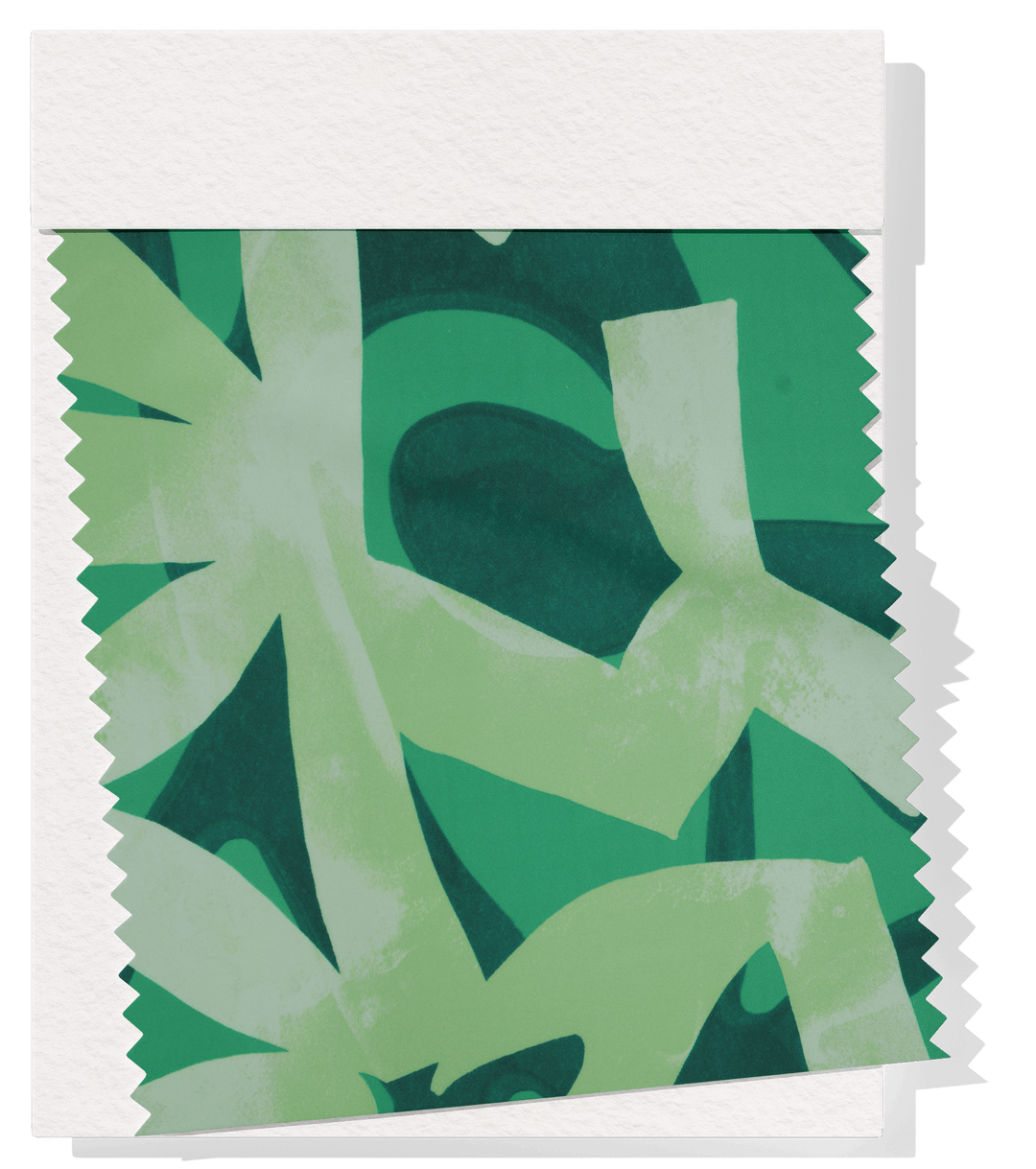 STRETCH POLYESTER PACIFIC PRINT $12.00P/M Green - The Fabric Shop