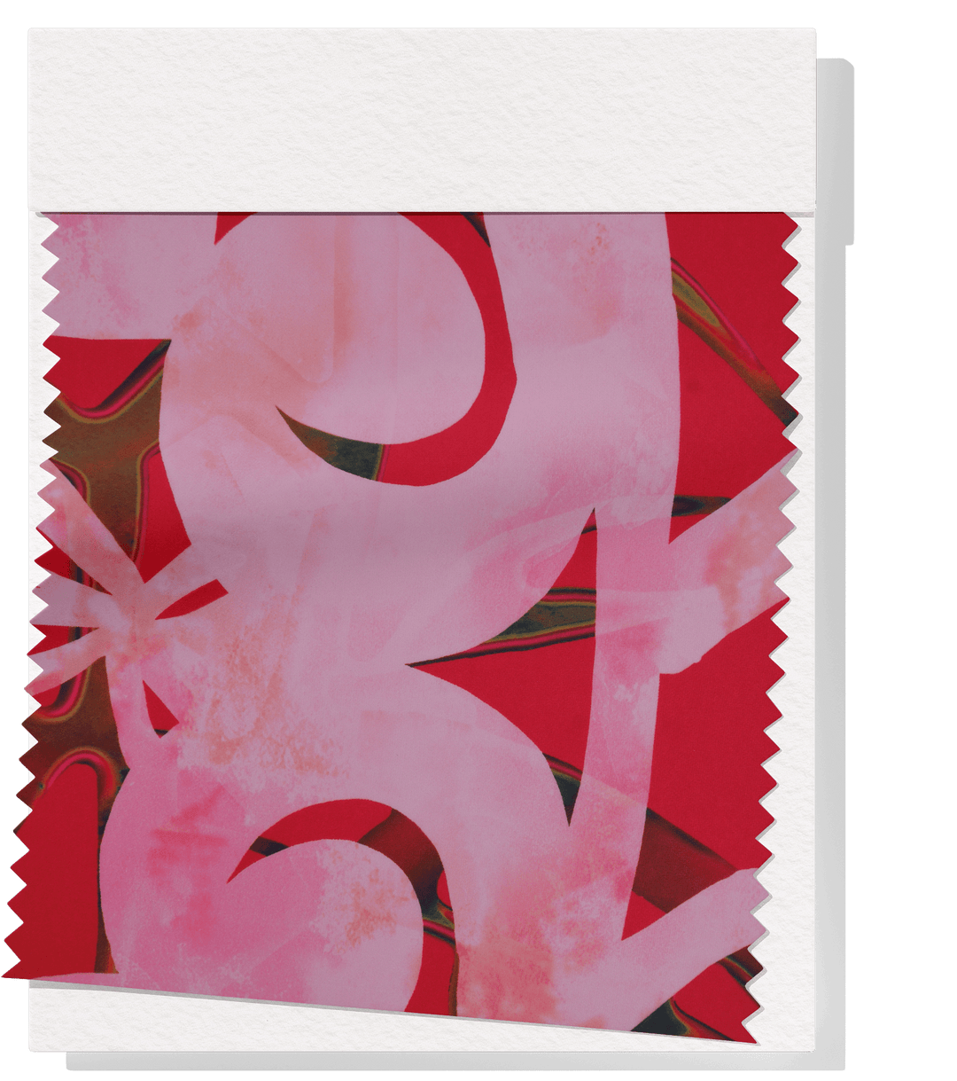 STRETCH POLYESTER PACIFIC PRINT $12.00P/M Red - The Fabric Shop