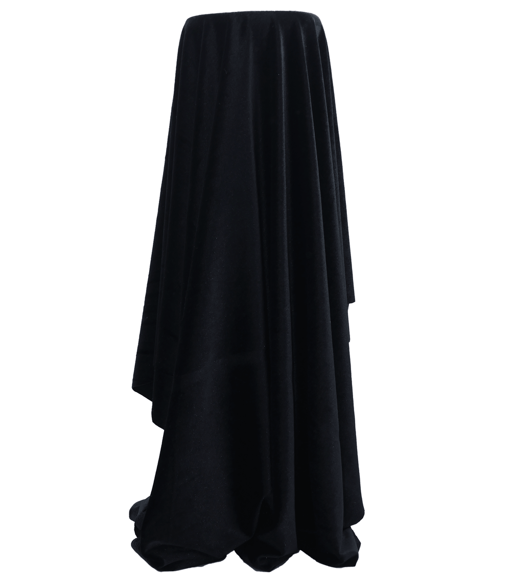 Stretch Velvet $12.00p/m - Black - The Fabric Shop