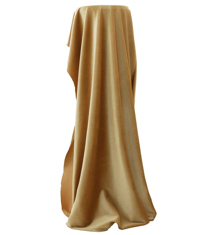 Stretch Velvet $12.00p/m - Light Gold - The Fabric Shop