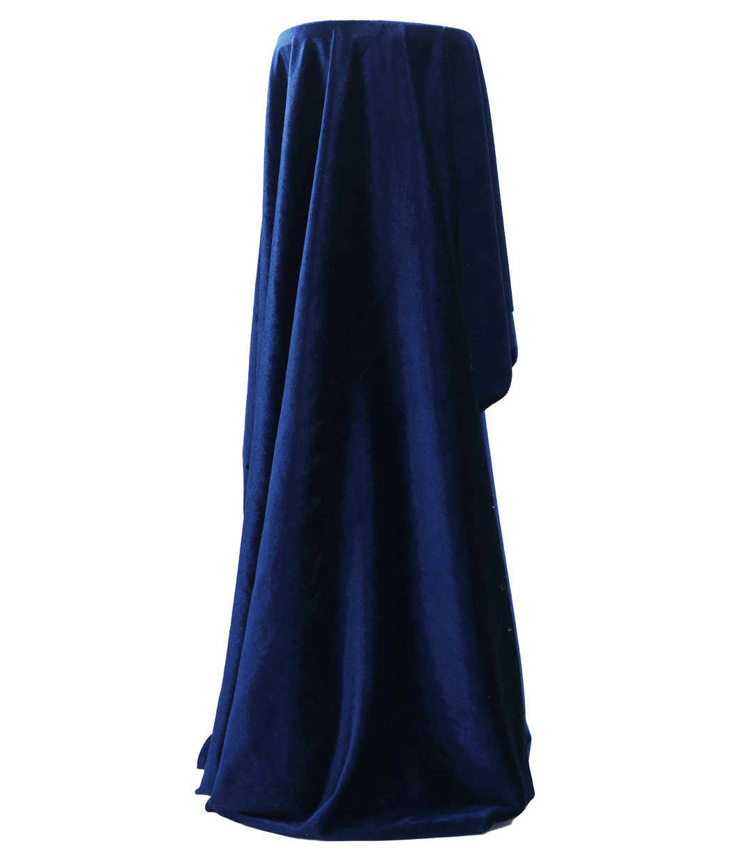Stretch Velvet $12.00p/m - Navy - The Fabric Shop