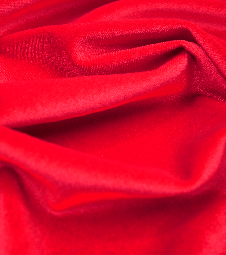 Stretch Velvet $12.00p/m - Red - The Fabric Shop