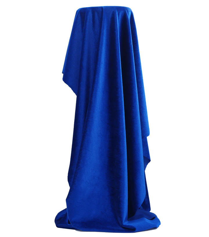 Stretch Velvet $12.00p/m - Royal - The Fabric Shop