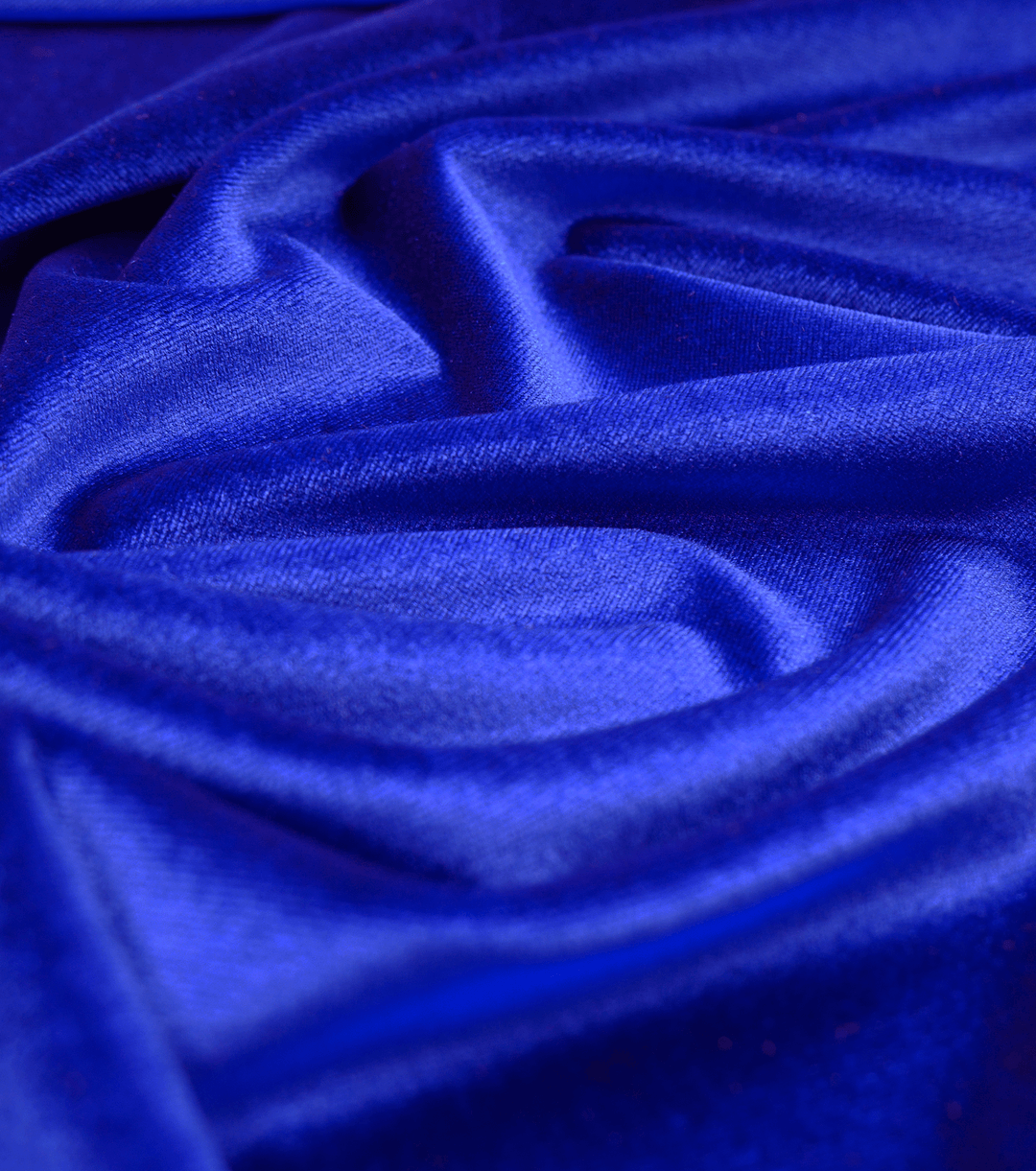 Stretch Velvet $12.00p/m - Royal - The Fabric Shop