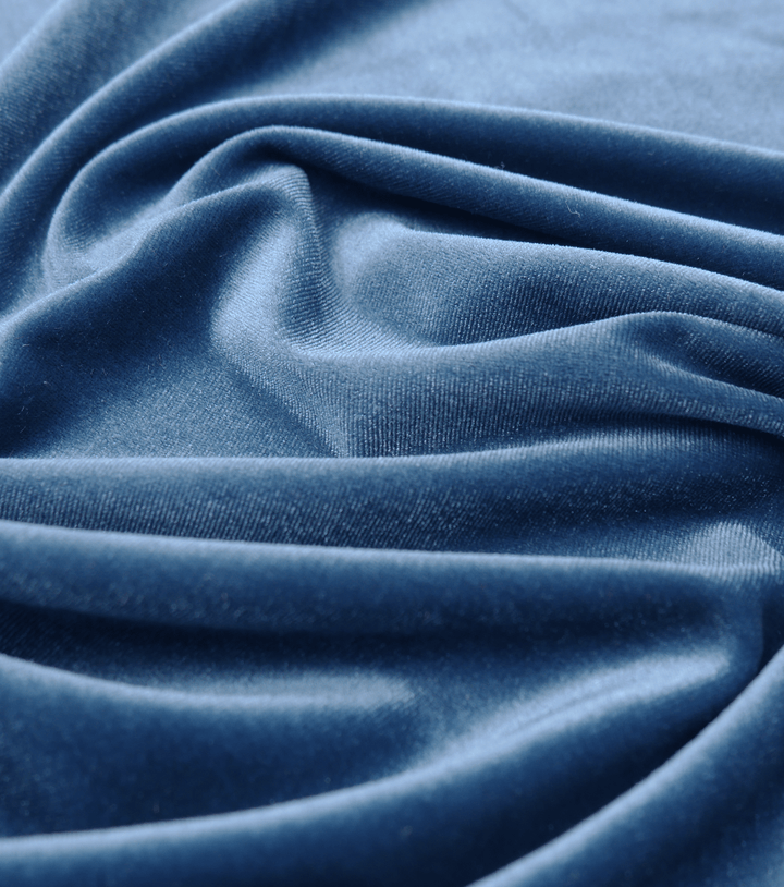 Stretch Velvet $12.00p/m - Saxe Blue - The Fabric Shop