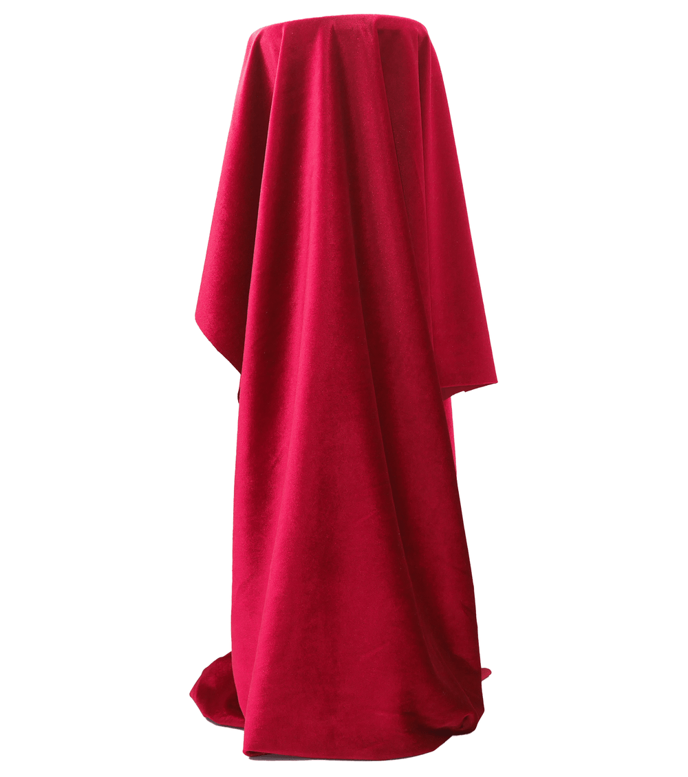 Stretch Velvet $12.00p/m - Winter Red - The Fabric Shop