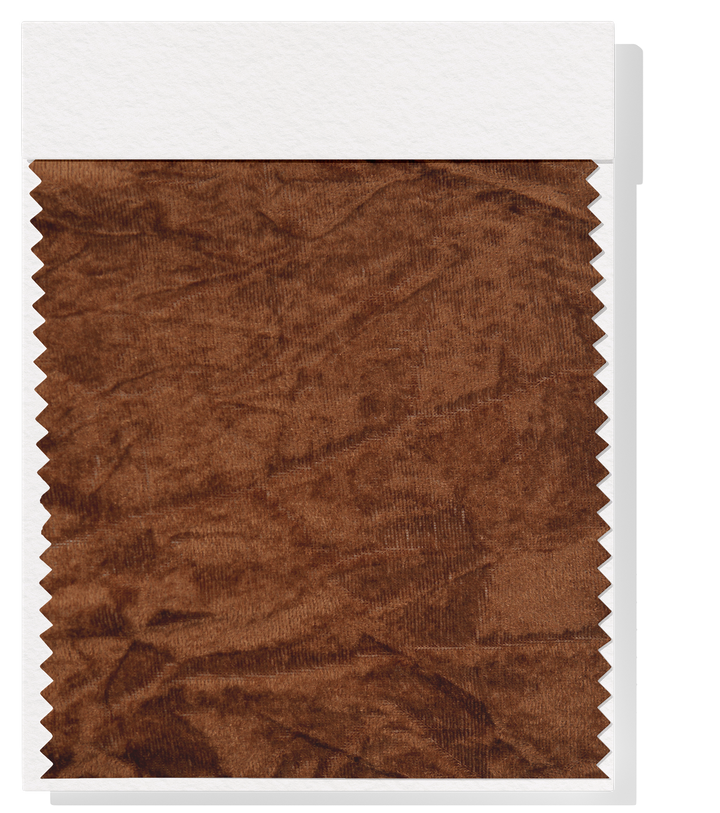 CRUSHED VELVET $8.00P/M - Rust