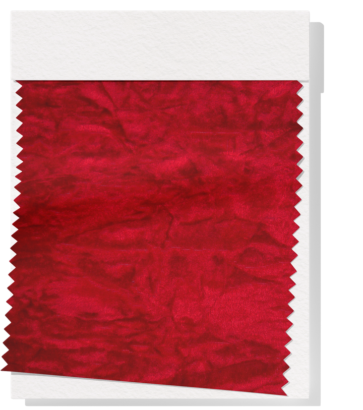CRUSHED VELVET $8.00P/M - Crimson Red