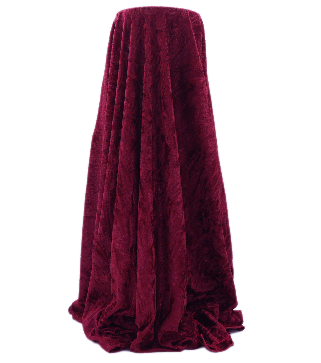 CRUSHED VELVET $8.00P/M - Burgundy