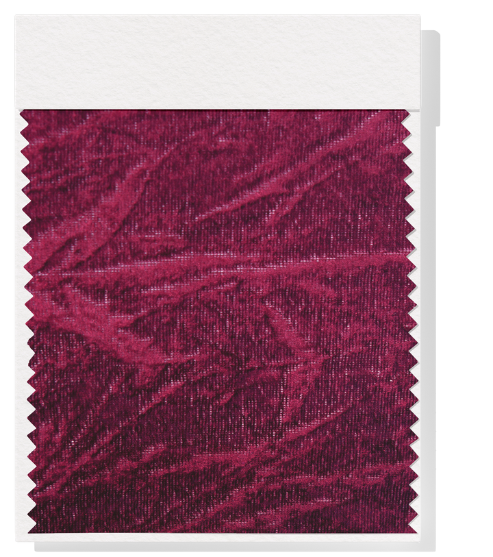 CRUSHED VELVET $8.00P/M - Burgundy