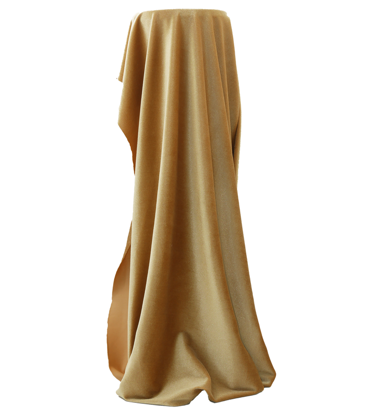 Stretch Velvet $12.00p/m - Light Gold