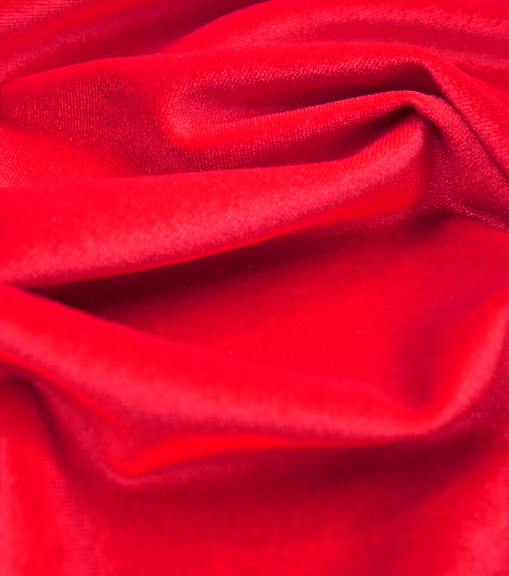Stretch Velvet $12.00p/m - Red