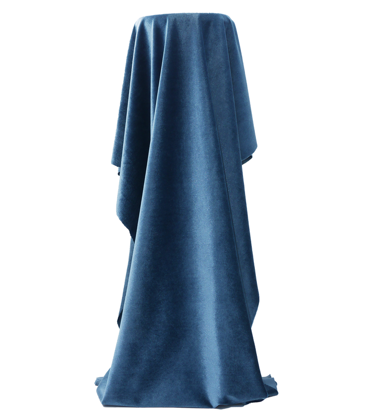 Stretch Velvet $12.00p/m - Saxe Blue