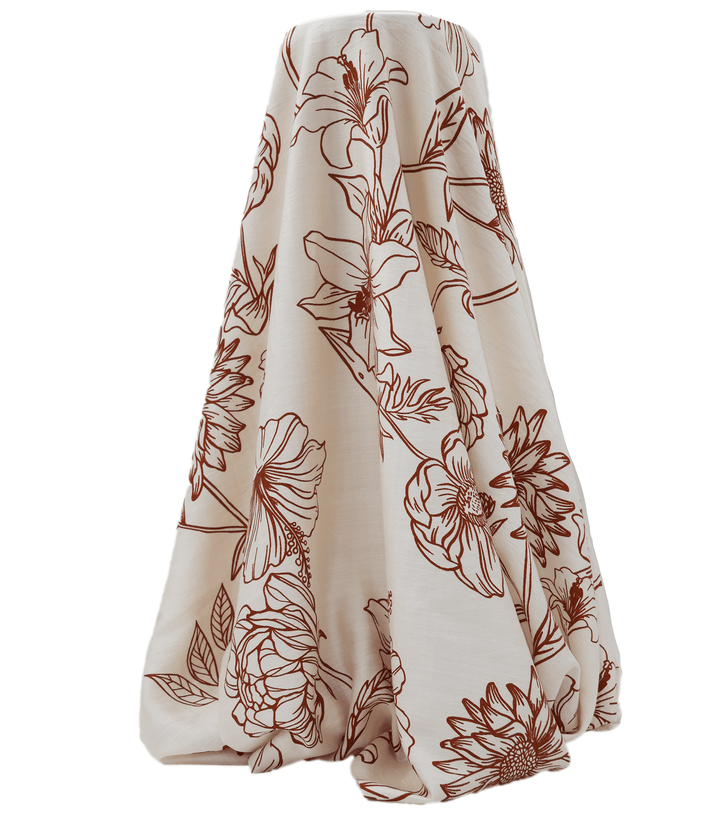 VISCOSE PRINT $16.00P/M - Clay Petal - The Fabric Shop