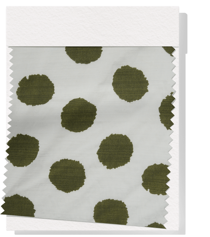 VISCOSE PRINT $16.00P/M - Olive Grove Dots - The Fabric Shop