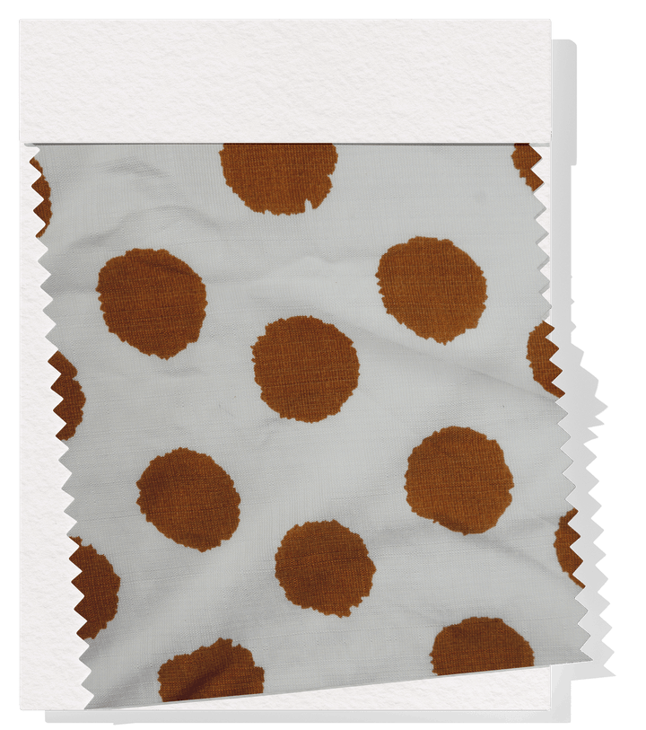 VISCOSE PRINT $16.00P/M - Terracotta Pebble - The Fabric Shop