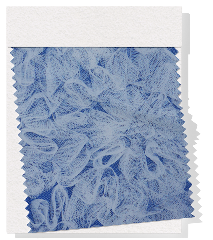 RUFFLED TULLE $40.00P/M - WHITE