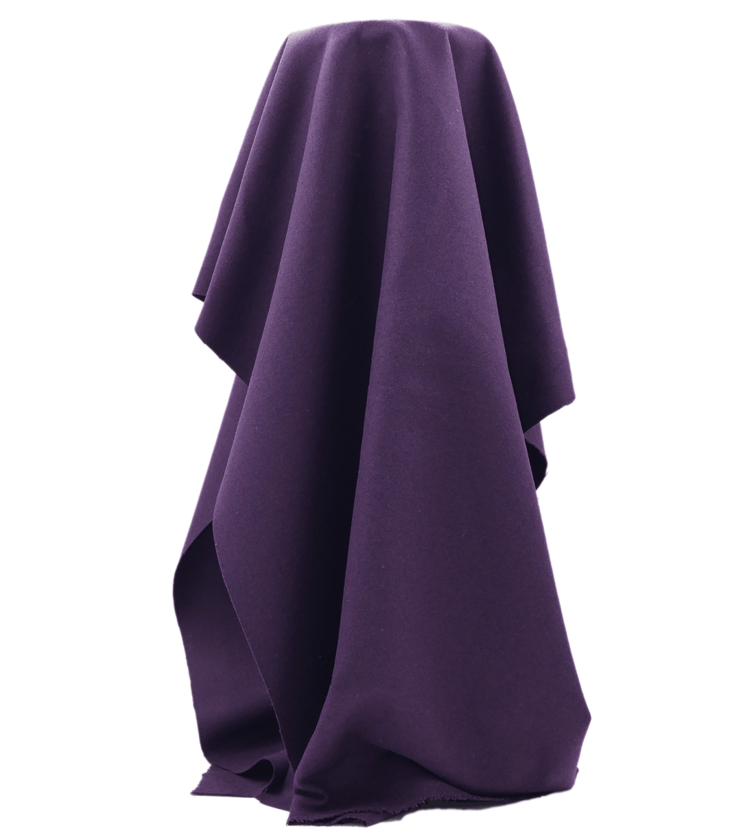 WOOL COATING $18.00P/M - PURPLE - The Fabric Shop