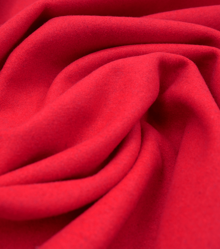 WOOL COATING $18.00P/M - RED - The Fabric Shop