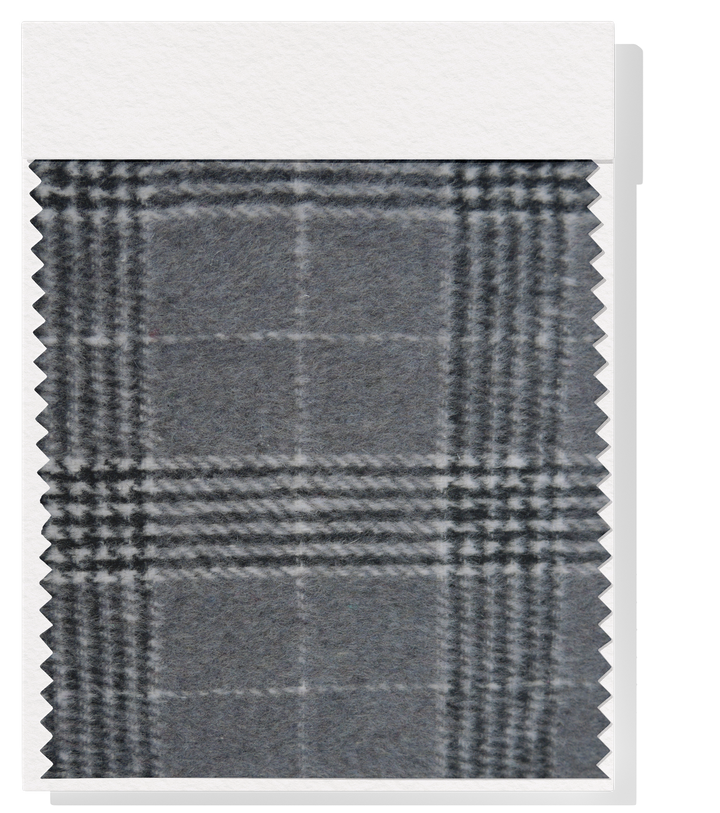 CHECKED WOOL $18.00P/M - Graphite Grid