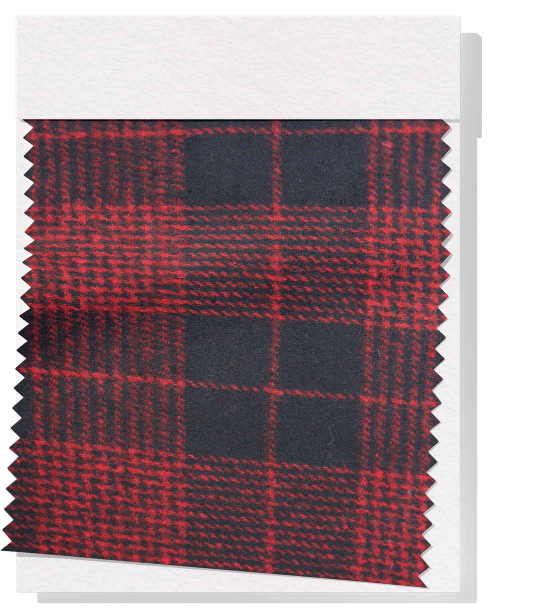 CHECKED WOOL $18.00P/M - Black and Red