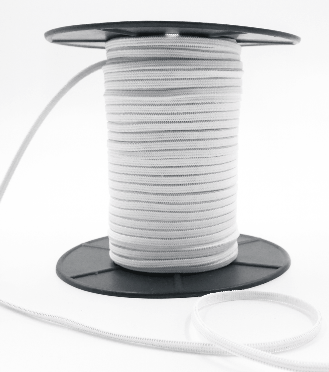 4mm White Elastic (x5 metres) - The Fabric Shop