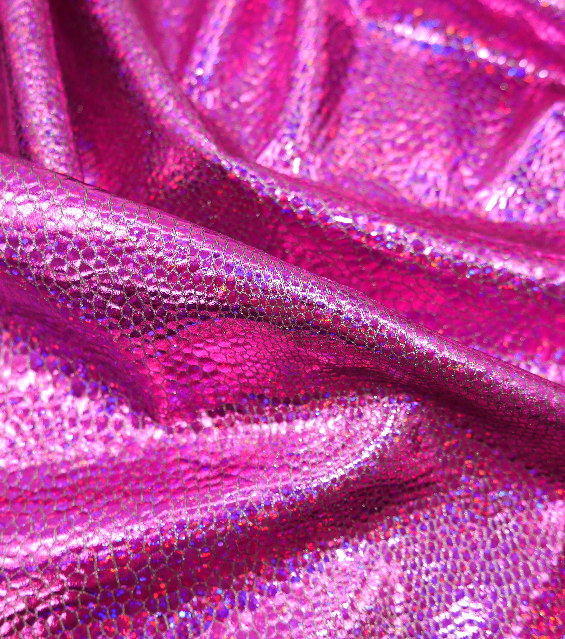 Holographic 4 Way Stretch Fabric $25.00p/m - Whitney